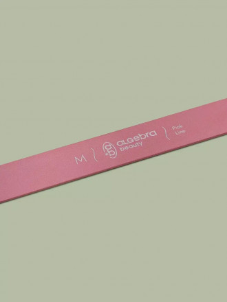 ALGEBRA BEAUTY   Основа для пилки прямая алюминиевая Розовая   M (130x18мм)