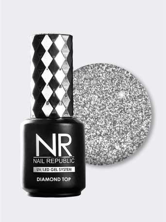 NAIL REPUBLIC   Top DIAMOND   #07   15мл   Топ без л/с светоотражающий