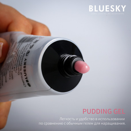 BLUESKY Pudding Gel полигель камуфлирующий молочно-розовый Lotus 8 гр. (Mini)