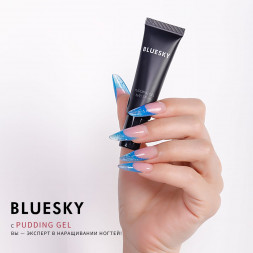 BLUESKY Pudding Gel полигель камуфлирующий молочно-розовый Lotus 8 гр. (Mini)