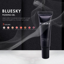 BLUESKY Pudding Gel полигель камуфлирующий молочно-розовый Lotus 8 гр. (Mini)