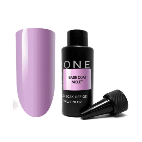 ONE NAIL   Base VIOLET   50мл (бутылка)   База камуфлирующая эластичная  (легкие в снятии)