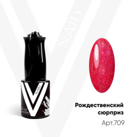 VOGUE NAILS   Гель-лак с блестками  10мл  РОЖДЕСТВЕНСКИЙ СЮРПРИЗ
