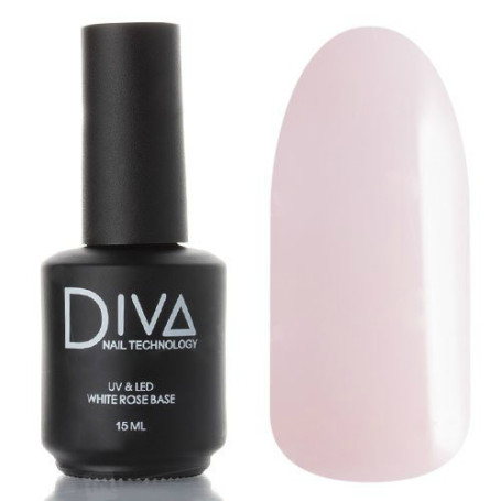 DIVA   База камуфлирующая  French Base WHITE ROSE   15мл   (СНЯТО)