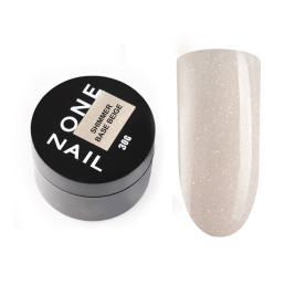 ONE NAIL Base SHIMMER BEIGE 30мл (шайба) База камуфлирующая эластичная c шиммером (легкие в снятии)