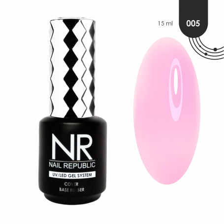 NAIL REPUBLIC   Base COVER   #05   15мл   База камуфлирующая