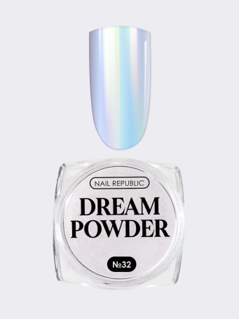 NAIL REPUBLIC   Powder DREAM   #32   Втирка жемчужная