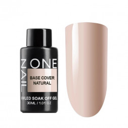 ONE NAIL   База камуфлирующая эластичная  (легкие в снятии)  Base   COVER   NATURAL  (бутылка)   30мл