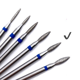 КМИЗ   Фреза алмазная  ПЛАМЯ 23 Синяя   (866.104.243.080.023)   ГСАП2,3П-8,0С   [04]