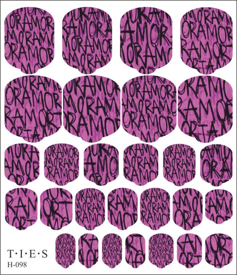 TIES   Пленка для педикюра   H-098