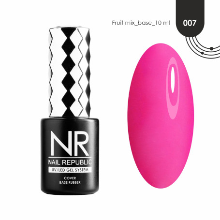 NAIL REPUBLIC   Base FRUIT MIX   #07   10мл   База камуфлирующая неоновая