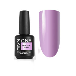 ONE NAIL Base VIOLET 15мл База камуфлирующая эластичная (легкие в снятии)