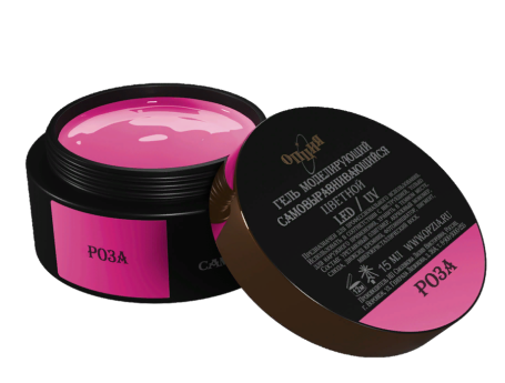 ОПЦИЯ   Cамовыравнивающийся гель  цветной  15мл  РОЗА