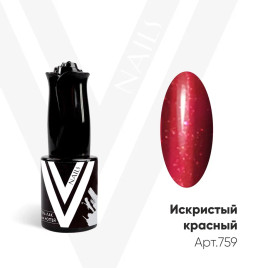 VOGUE NAILS Гель-лак с блестками 10мл ИСКРИСТЫЙ КРАСНЫЙ