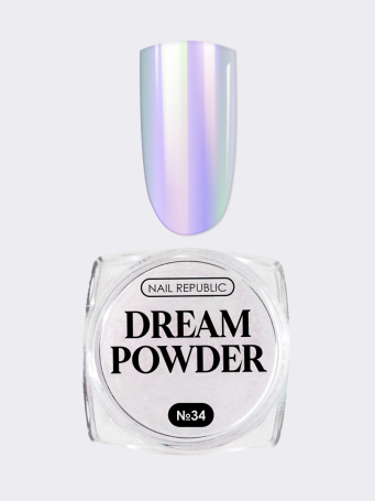NAIL REPUBLIC   Powder DREAM   #34   Втирка жемчужная
