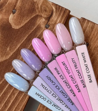 ONE NAIL   База камуфлирующая жесткая  c шиммером  Base   ICE CANDY  (шайба)   30мл