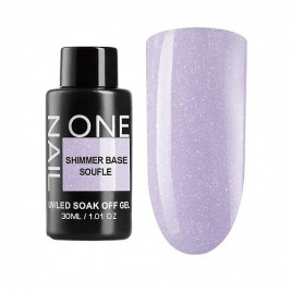 ONE NAIL Base SHIMMER CREAM 30мл (бутылка) База камуфлирующая эластичная c шиммером (легкие в снятии)