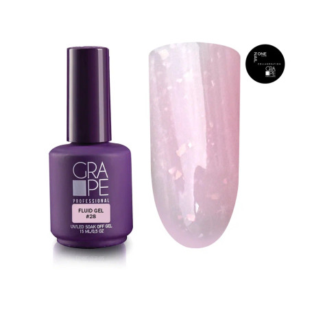 ONE NAIL &amp; GRAPE   Gel FLUID   #28   15мл (флакон)   Гель для укрепления жидкий