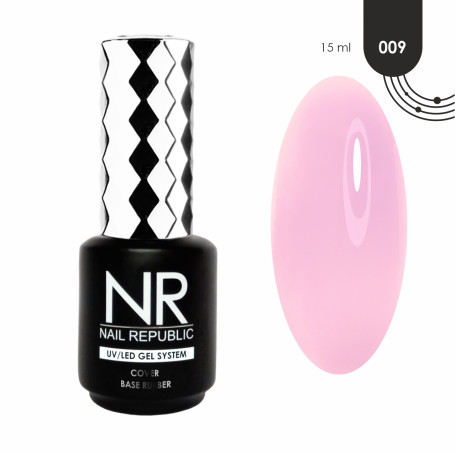 NAIL REPUBLIC   Base COVER   #09   15мл   База камуфлирующая