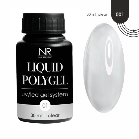 NAIL REPUBLIC   Liquid Polygel   #01   30мл   Жидкий полигель Прозрачный