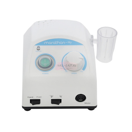 MARATHON   Блок управления к аппарату для маникюра   N7, 100 вт, без педали, с держателем, Корея   БЕЛЫЙ