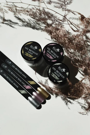 KLIO   Гель-краска  5г  Gel Metallic   ROSE GOLD    5 гр