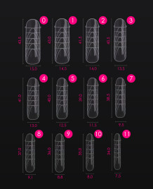 ONE NAIL &amp; GRAPE   Верхние формы   120шт   КЛАССИЧЕСКИЙ ИЗГИБ   #1