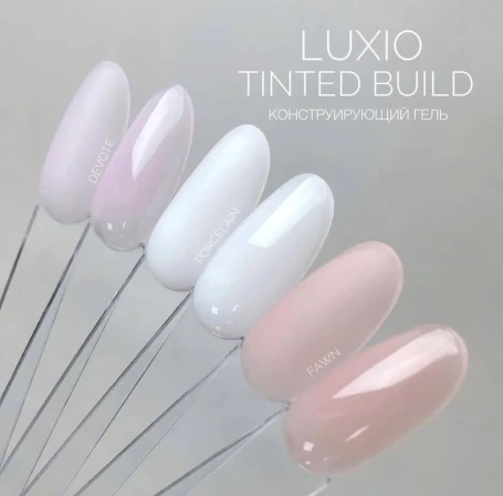 LUXIO   Build PORCELAIN   15мл    Гель для укрепления камуфлирующий молочный