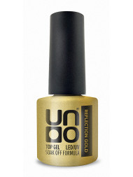 UNO   Top Reflection GOLD   8мл (8г)   Топ без л/с светоотражающий   Limited