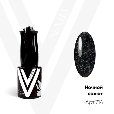 VogueNails  Гель-лак с блестками  10мл  Ночной салют   (СНЯТ)