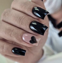 VOGUE NAILS   Гель-лак  10мл  ЧЕРНЫЙ ВЛАСТЕЛИН