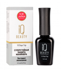 IQ BEAUTY   Суперстойкая защита маникюра    12,5мл   10 DAYS TOP
