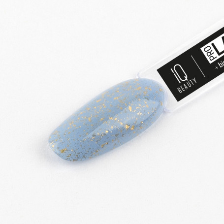 IQ BEAUTY   Prolac   #090 AQUAMARINE TEARS   12,5мл   Лак для ногтей с биокерамикой с поталью