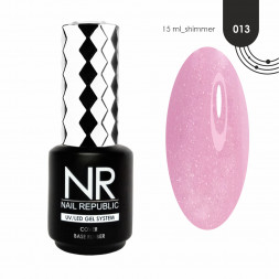 NAIL REPUBLIC   Base COVER   #13   15мл   База камуфлирующая с шиммером