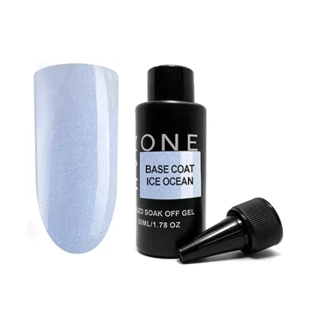 ONE NAIL   Base ICE OCEAN   50мл (бутылка)   База камуфлирующая жесткая  c шиммером