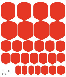 TIES   Пленка для педикюра   H-106   (СНЯТО)