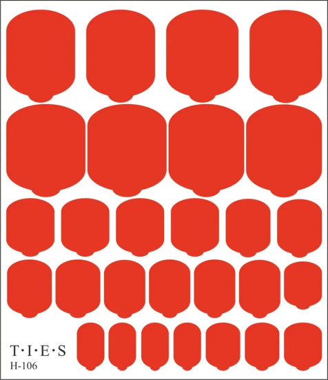 TIES   Пленка для педикюра   H-106   (СНЯТО)