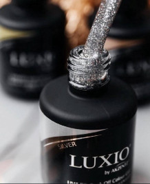 LUXIO Top SILVER 15мл Топ с шиммером с л/с