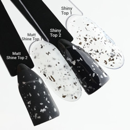 ONE NAIL   Top MATT SHINY   #1   15мл   Топ матовый без л/с с шиммером