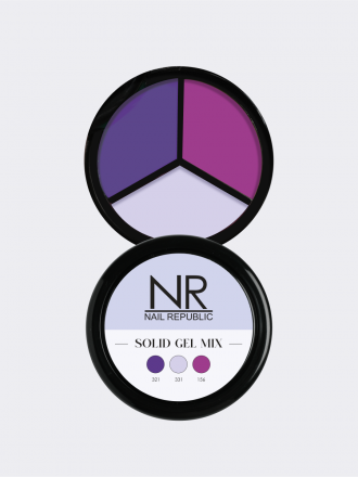 NAIL REPUBLIC   Твердые гель-лаки SOLID GEL MIX, Pallete 04 (321,331,156)