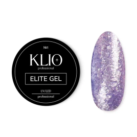 KLIO Гель-лак со слюдой 5г (банка) ELITE GEL #01 (СНЯТО)