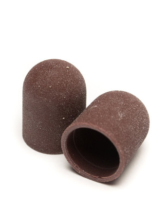 NAIL ART   Колпачок шлифовальный на пластиковой основе   D-16   Коричневый   #180   (10шт)   Limited