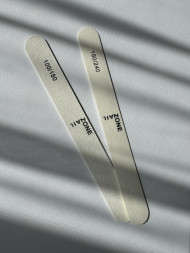 ONE NAIL   Пилка прямая на пластике   БЕЛАЯ   180/240   (50шт)   [40]