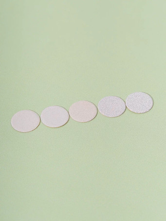 ALGEBRA BEAUTY   SOFT WHITE   Тонкие   M (20мм)   #80   (50шт)   Сменные файлы  для педикюрного диска без подложки