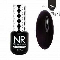 NAIL REPUBLIC   Base COVER   #20   15мл   База камуфлирующая Черная