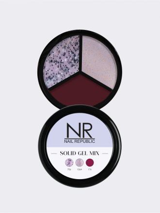 NAIL REPUBLIC   Твердые гель-лаки SOLID GEL MIX, Pallete 06 (706,1064,176)