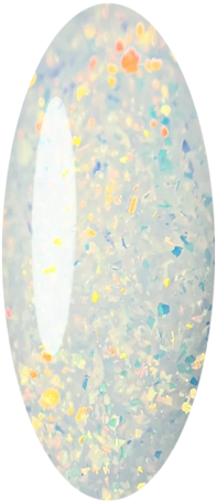 BSG   KONFITYUR HB   #64   НИЗКАЯ ВЯЗКОСТЬ   13г (шайба)   Гель для моделирования средне-жидкий полупрозрачный молочный с хлопьями Юки