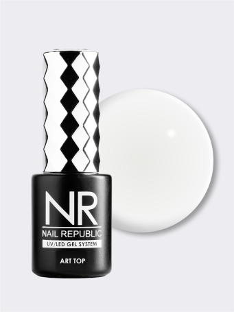 NAIL REPUBLIC   Top ART PROVENCE   #24 Мягкий хлопок   10мл   Топ без л/с молочный