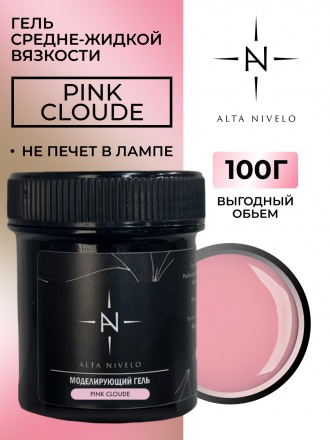 ALTA NIVELO   Гель для моделирования   Gel Black   PINK CLOUD   100г