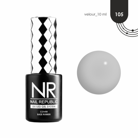 NAIL REPUBLIC   Base VELOUR   #105   10мл   База камуфлирующая цветная